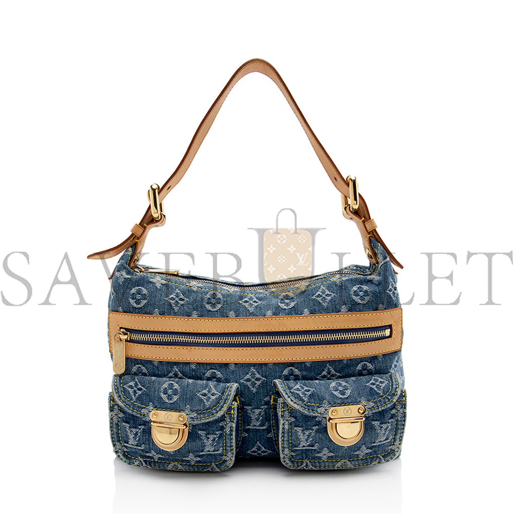 LOUIS VUITTON MONOGRAM DENIM BAGGY PM SHOULDER BAG M44464 (30*19*10cm)